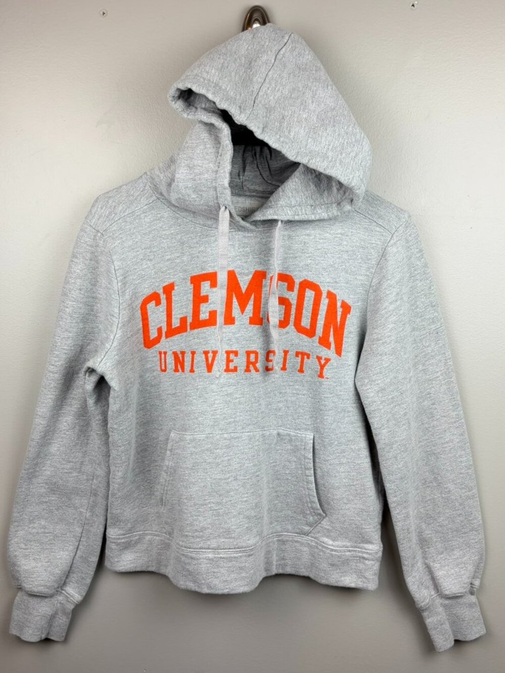 Clemson University Collegiate Gray Hoodie by Redshirt Size Small